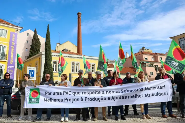 Manifestação de agricultores